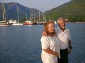 05 Michele and Joe on the dock at Marmaris Yacht Marina